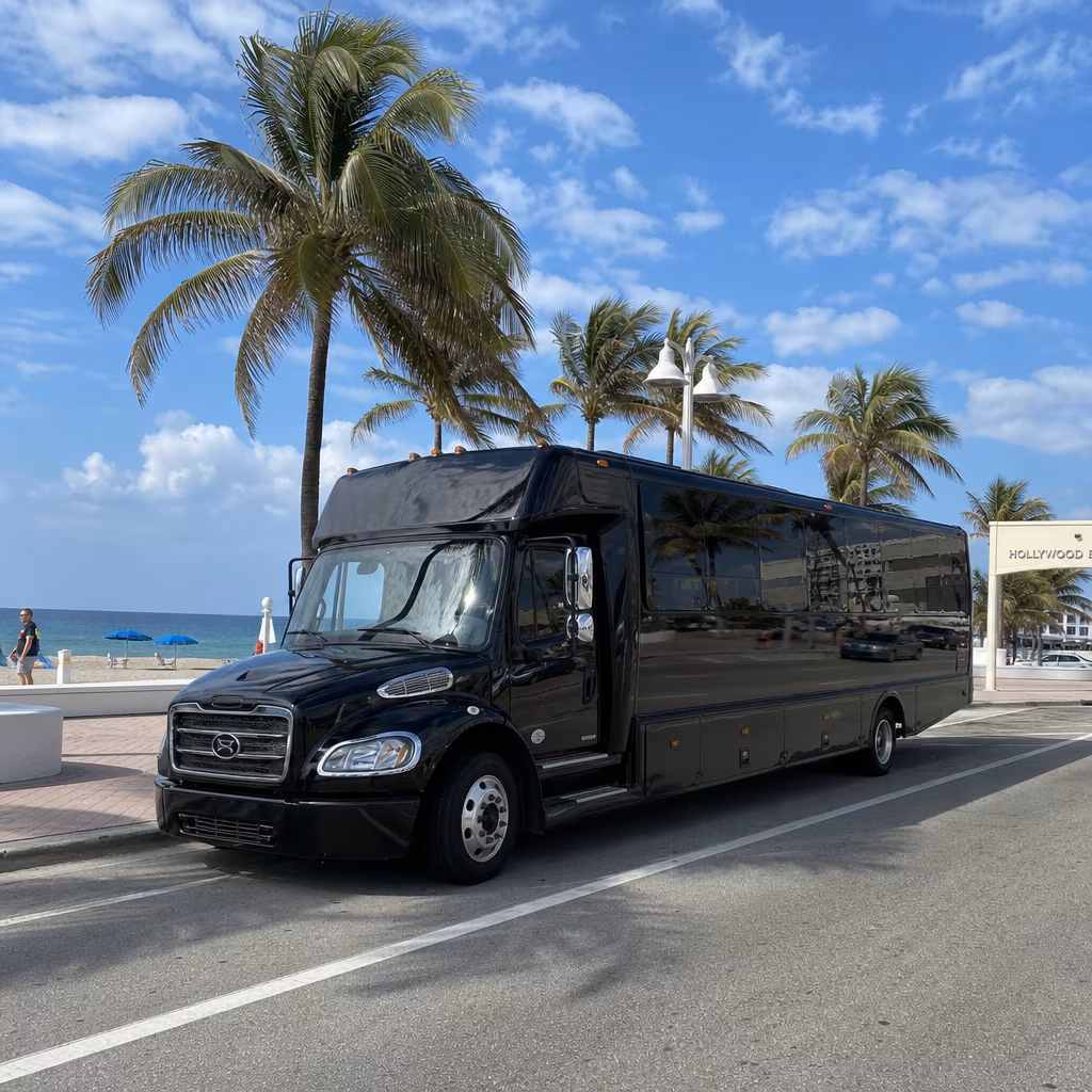 Party Bus to Hollywood Beach Broadwalk