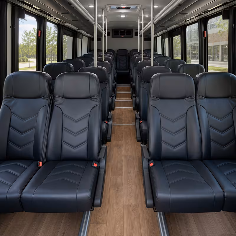 15-35 Passenger Minibus Interior