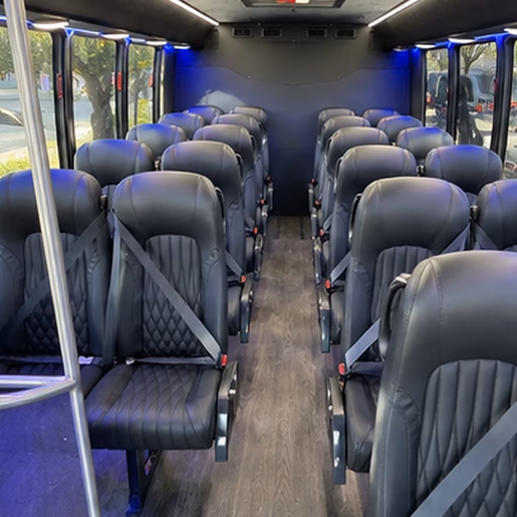 Pembroke Pines Airport Shuttle & Transportation party bus interior
