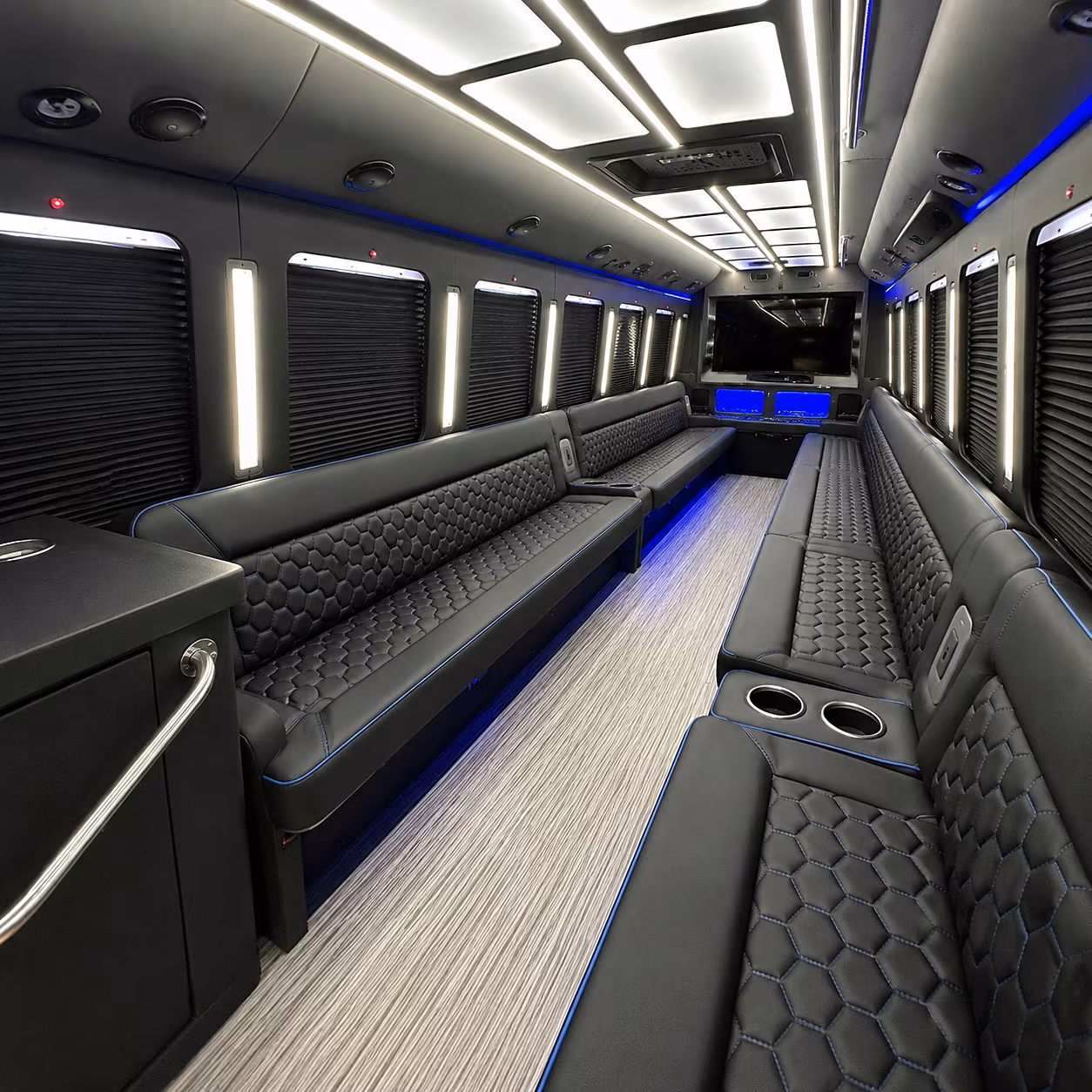 Pembroke Pines Prom & Homecoming Transportation party bus interior