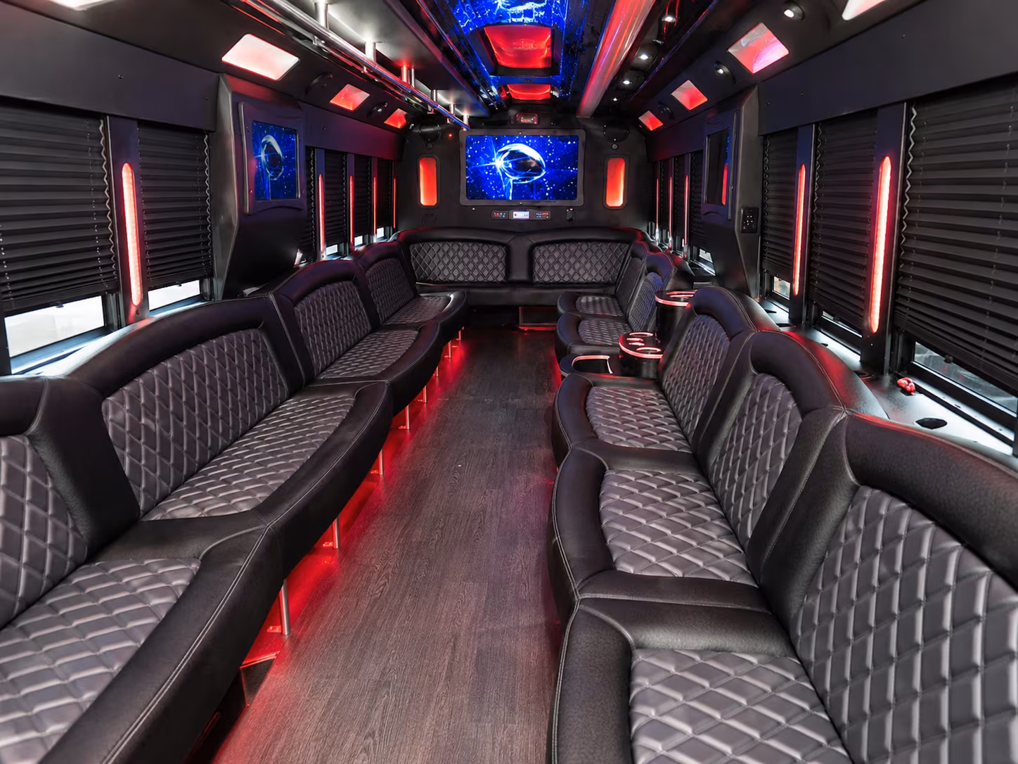 Pembroke Pines Prom & Homecoming Transportation party bus interior