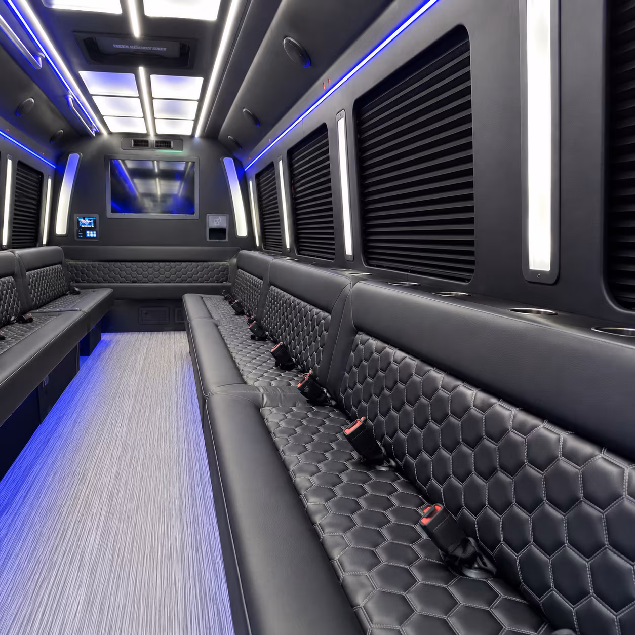 Pembroke Pines Sporting Event Transportation party bus interior
